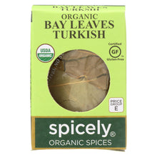 Load image into Gallery viewer, Spicely Organics - Organic Bay Leaves - Turkish Whole - Case Of 6 - 0.1 Oz.