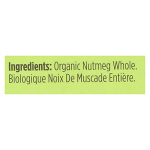 Spicely Organics - Organic Nutmeg - Whole - Case Of 6 - 0.1 Oz.