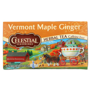 Celestial Seasonings - Tea - Vermont Maple Ginger - Case Of 6 - 20 Bags