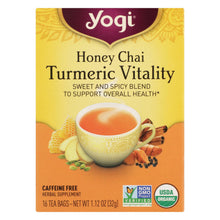 Load image into Gallery viewer, Yogi Tea - Organic - Honey Chai Turmeric - Case Of 6 - 16 Bag
