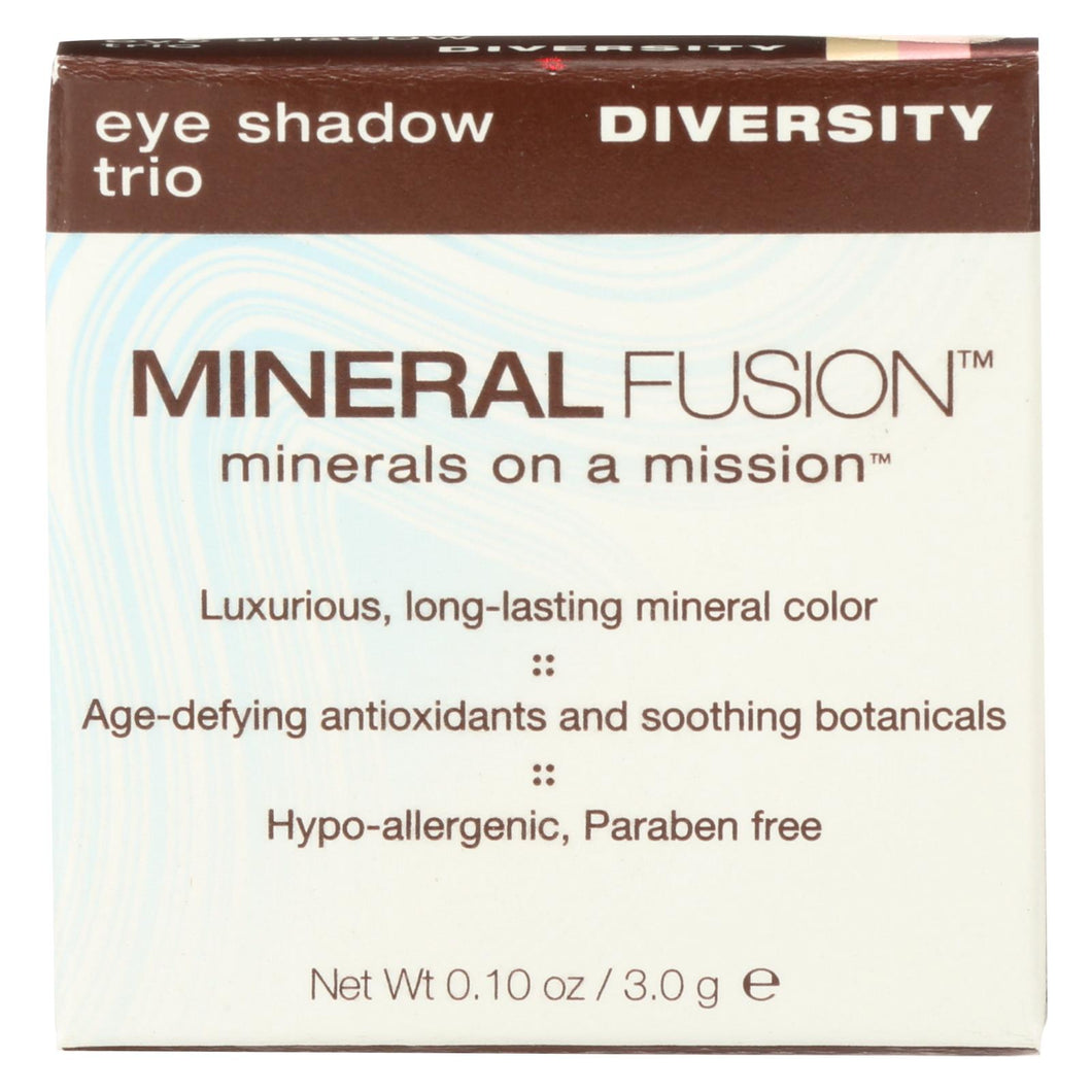 Mineral Fusion - Eye Shadow Trio - Diversity - 0.1 Oz.