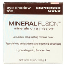 Load image into Gallery viewer, Mineral Fusion - Eye Shadow Trio - Esp Gold - 0.1 Oz.