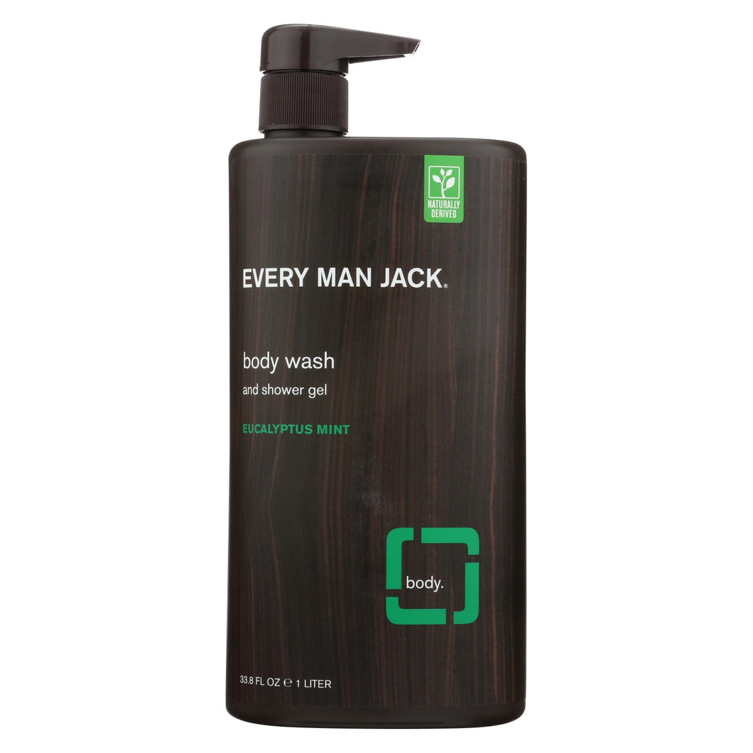 Every Man Jack Body Wash Eucalyptus Mint Body Wash - Case Of 33.8 - 33.8 Fl Oz.