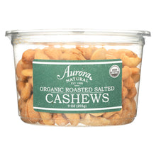 Load image into Gallery viewer, Aurora Natural Products - Organic Roasted Salted Cashews - Case Of 12 - 9 Oz.