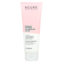 Load image into Gallery viewer, Acure - Lotion - Seriously Soothing 24 Hour Moisture - Unscented With Cocoa Butter - 8 Fl Oz.