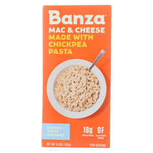 Banza - Chickpea Pasta Mac And Cheese - White Cheddar - Case Of 6 - 5.5 Oz.