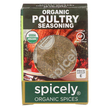 Load image into Gallery viewer, Spicely Organics - Organic Seasoning - Poultry - Case Of 6 - 0.35 Oz.