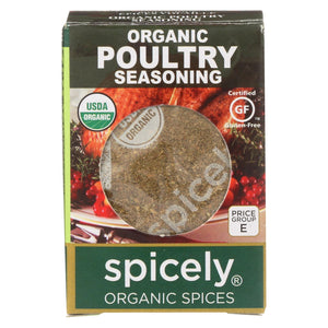 Spicely Organics - Organic Seasoning - Poultry - Case Of 6 - 0.35 Oz.