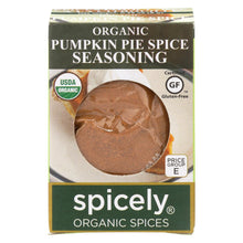 Load image into Gallery viewer, Spicely Organics - Organic Seasoning - Pumpkin Pie Spice - Case Of 6 - 0.35 Oz.