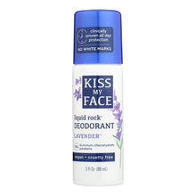 Load image into Gallery viewer, Kiss My Face Deodorant Liquid Rock Roll-on Lavender - 3 Fl Oz