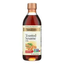 Load image into Gallery viewer, Spectrum Naturals Unrefined Toasted Sesame Oil - Case Of 12 - 16 Fl Oz.