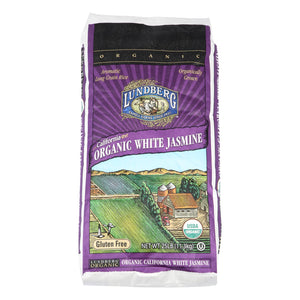 Lundberg Family Farms Organic Jasmine White Rice - Case Of 25 Lbs