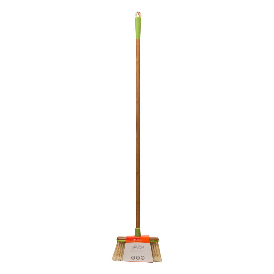 Full Circle Home - Clean Sweep Wood Broom - Green - 1 Count