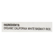 Load image into Gallery viewer, Lundberg Family Farms Organic California White Basmati Rice - Case Of 25 Lbs