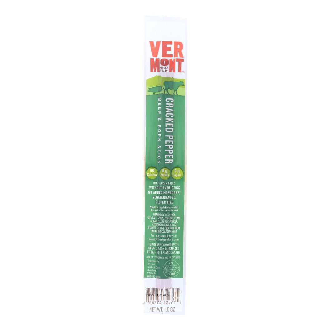 Vermont Smoke And Cure Realsticks - Cracked Pepper - 1 Oz - Case Of 24