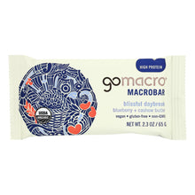 Load image into Gallery viewer, Gomacro Bar - Organic - Bberry - Cashew Butter - Case Of 12 - 2.3 Oz