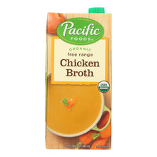 Load image into Gallery viewer, Pacific Natural Foods Chicken Broth - Free Range - Case Of 12 - 32 Fl Oz.