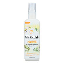 Load image into Gallery viewer, Crystal Essence Mineral Deodorant Body Spray Chamomile And Green Tea - 4 Fl Oz