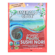 Load image into Gallery viewer, Emerald Cove Organic Pacific Sushi Nori - Toasted - Silver Grade - 10 Sheets - Case Of 6