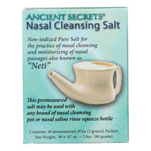 Load image into Gallery viewer, Ancient Secrets Nasal Cleansing Salt Packets - 40 Packets