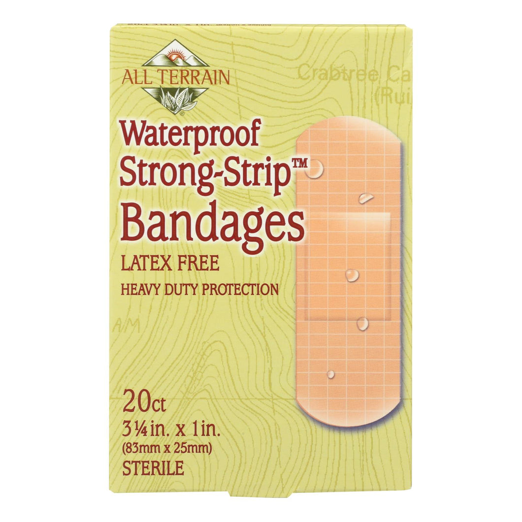 All Terrain - Bandages - Waterproof Strong Strip 1 Inch - 20 Count
