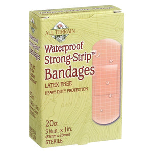 All Terrain - Bandages - Waterproof Strong Strip 1 Inch - 20 Count