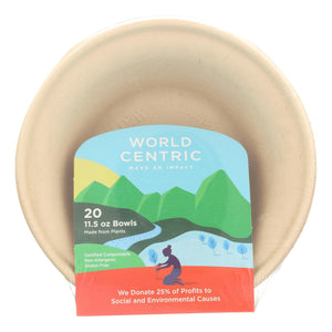 World Centric Wheat Straw Bowl - Case Of 12 - 20 Count