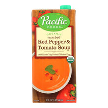 Load image into Gallery viewer, Pacific Natural Foods Red Pepper And Tomato Soup - Roasted - Case Of 12 - 32 Fl Oz.