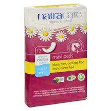 Load image into Gallery viewer, Natracare Natural Maxi Pads Super  - 12 Pack