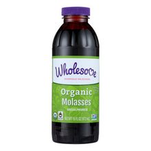 Load image into Gallery viewer, Wholesome Sweeteners Molasses - Organic - Blackstrap - Unsulphured - 16 Oz - Case Of 12