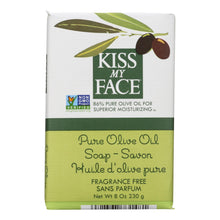 Load image into Gallery viewer, Kiss My Face Bar Soap Pure Olive Oil Fragrance Free - 8 Oz