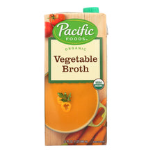Load image into Gallery viewer, Pacific Natural Foods Vegetable Broth - Organic - Case Of 12 - 32 Fl Oz.