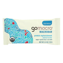 Load image into Gallery viewer, Gomacro Organic Macrobar - Peanut Protein - 2.3 Oz Bars - Case Of 12