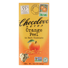 Load image into Gallery viewer, Chocolove Xoxox - Premium Chocolate Bar - Dark Chocolate - Orange Peel - 3.2 Oz Bars - Case Of 12