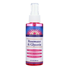 Load image into Gallery viewer, Heritage Products Rosewater And Glycerin Spray - 4 Fl Oz