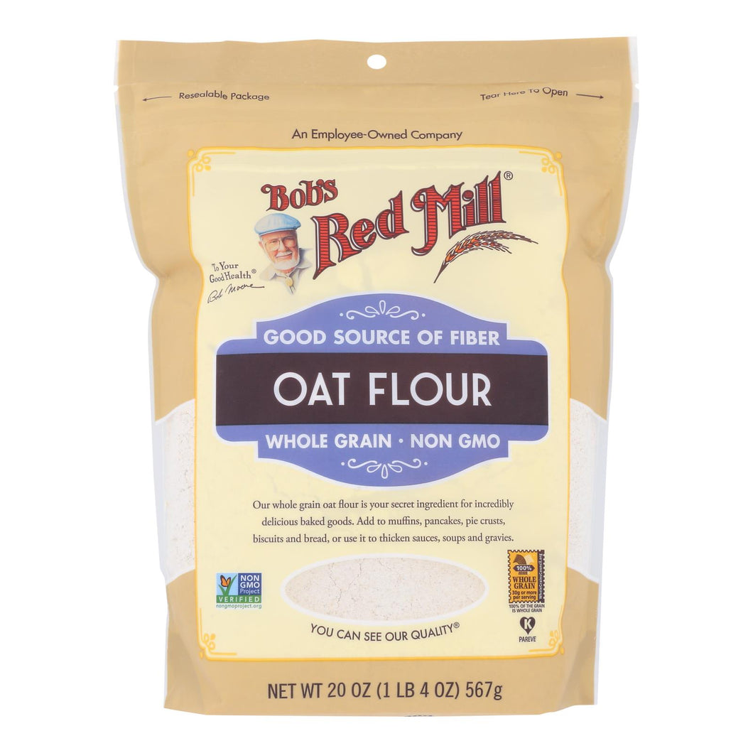 Bob's Red Mill - Flour Oat Whole Grain - Case Of 4-20 Oz