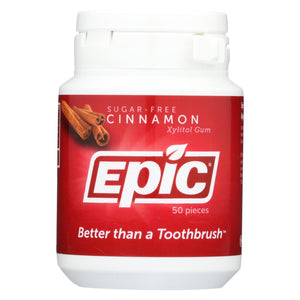 Epic Dental - Xylitol Gum - Cinnamon - 50 Count