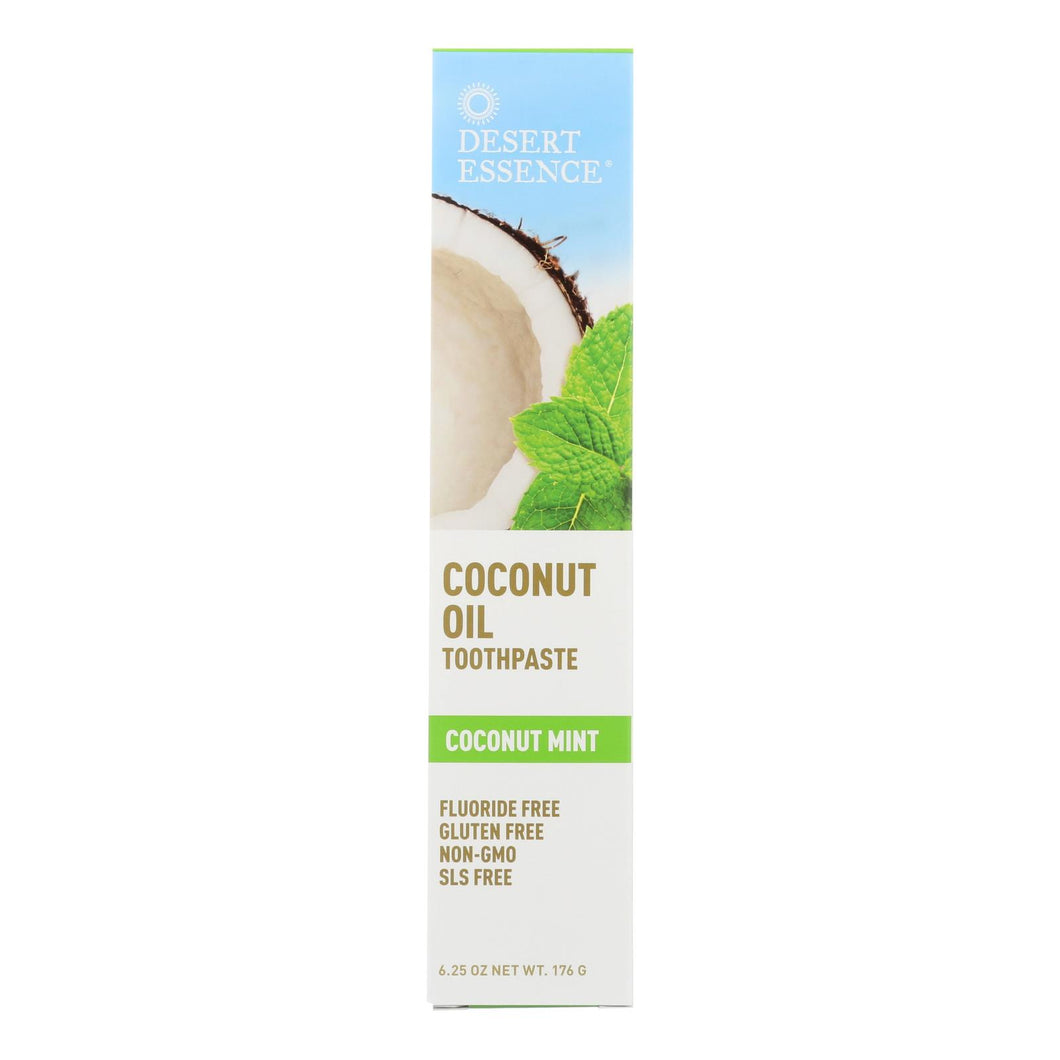 Desert Essence - Coconut Oil Toothpaste - Mint - 6.25 Oz