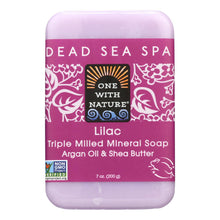 Load image into Gallery viewer, One With Nature Triple Milled Soap Bar - Lilac - 7 Oz