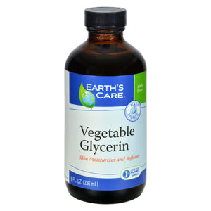 Earth's Care 100% Natural Vegan Glycerin - 8 Fl Oz