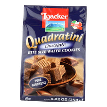 Load image into Gallery viewer, Loacker Quadratini Bite Size Chocolate Wafer Cookies  - Case Of 6 - 8.82 Oz