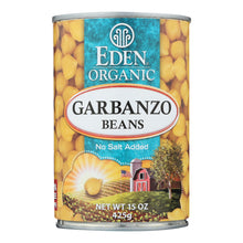 Load image into Gallery viewer, Eden Foods Organic Garbanzo Beans - Case Of 12 - 15 Oz.