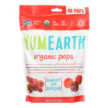 Load image into Gallery viewer, Yummy Earth Organics Lollipops - Organic Pops - 40 Plus - Assorted - 8.5 Oz - Case Of 12