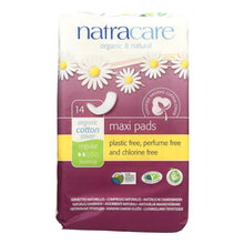 Load image into Gallery viewer, Natracare Natural Maxi Pads Regular - 14 Pack