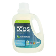 Load image into Gallery viewer, Earth Friendly Ecos Ultra 2x All Natural Laundry Detergent - Lemongrass - Case Of 4 - 100 Fl Oz