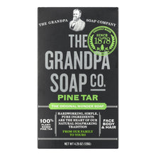 Load image into Gallery viewer, Grandpa&#39;s Pine Tar Bar Soap - 4.25 Oz