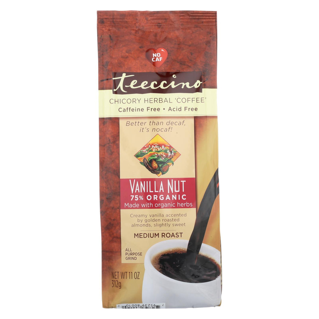 Teeccino Mediterranean Herbal Coffee Vanilla Nut - 11 Oz - Case Of 6