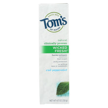 Load image into Gallery viewer, Tom&#39;s Of Maine Wicked Fresh Toothpaste Cool Peppermint - 4.7 Oz - Case Of 6