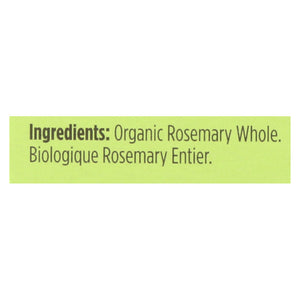Spicely Organics - Organic Rosemary - Whole - Case Of 6 - 0.2 Oz.