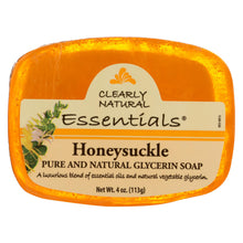 Load image into Gallery viewer, Clearly Natural Glycerine Bar Soap Honeysuckle - 4 Oz